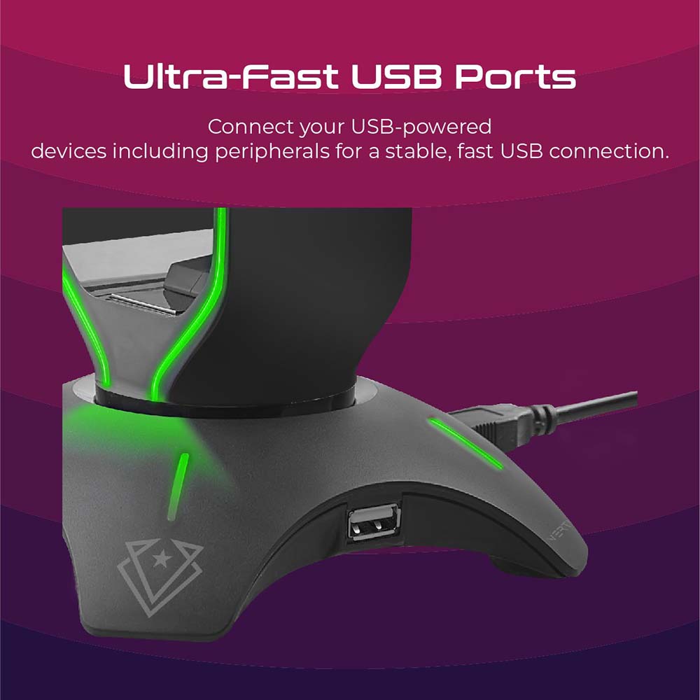 Vertux Extent Headphone Stand & USB Hub Vertux Extent Headphone Stand & USB Hub